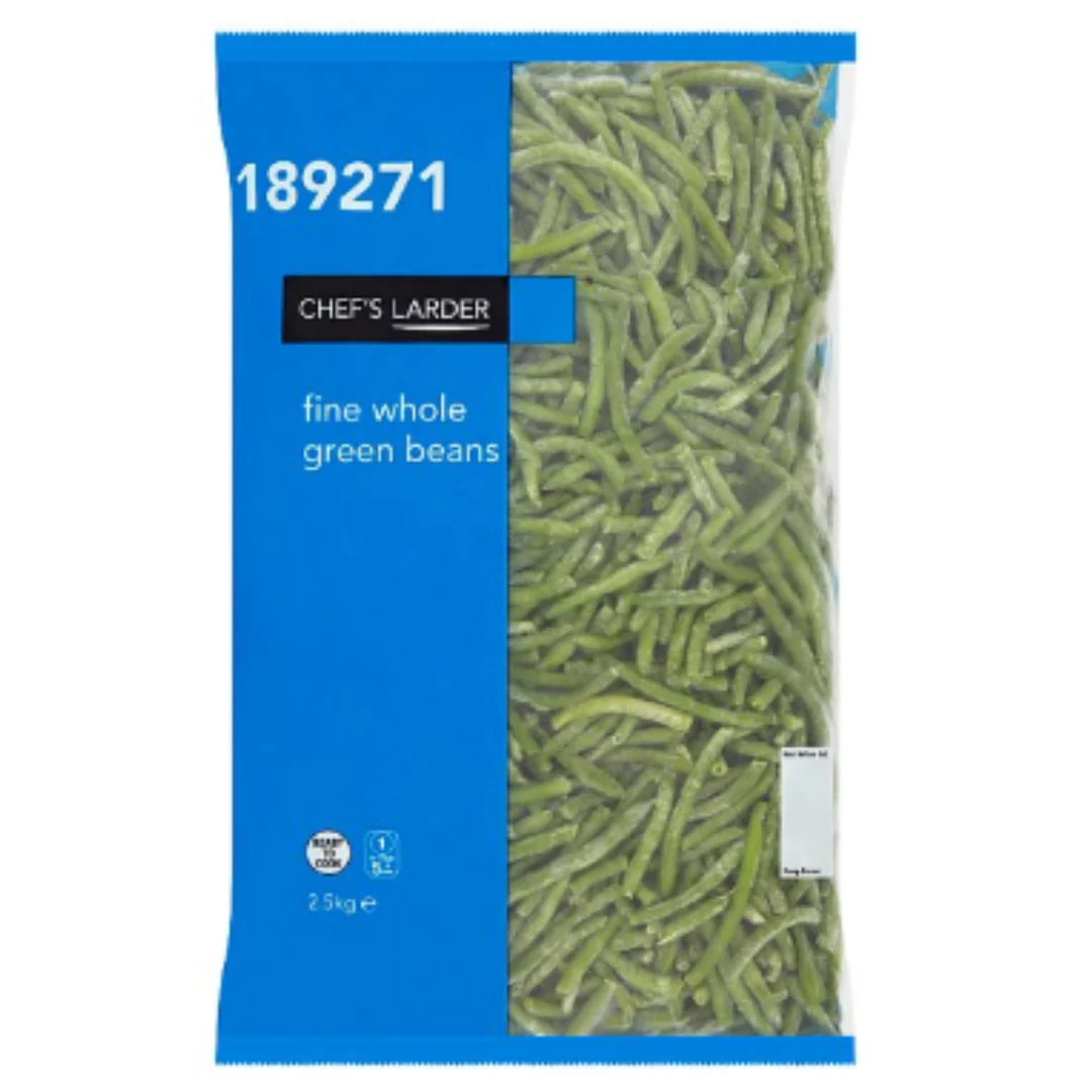Chef's Larder Fine Whole Green Beans 2.5kg x 1 Pack
