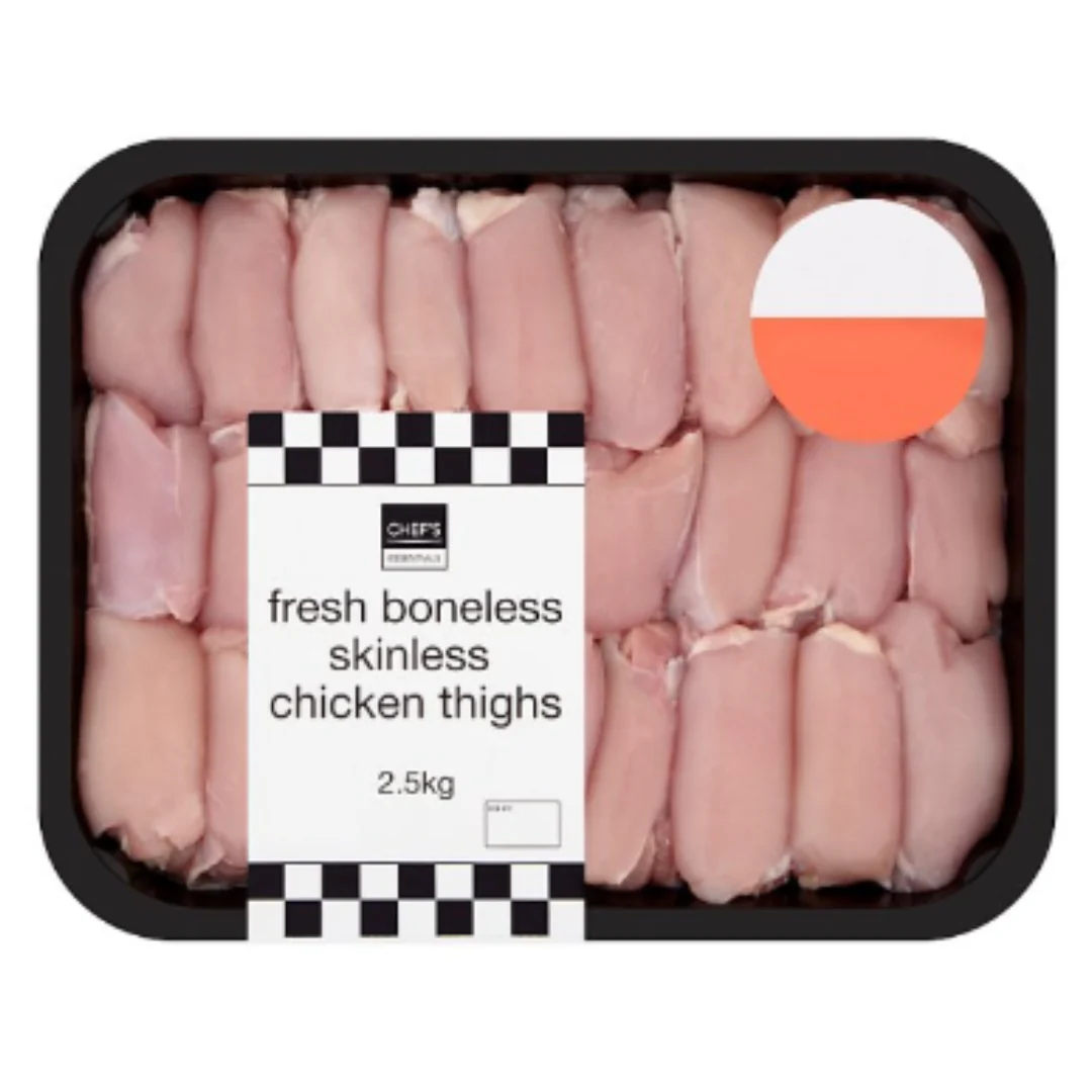 Chef's Essentials Fresh Boneless Skinless Chicken Thighs 2.5kg x 4 Packs