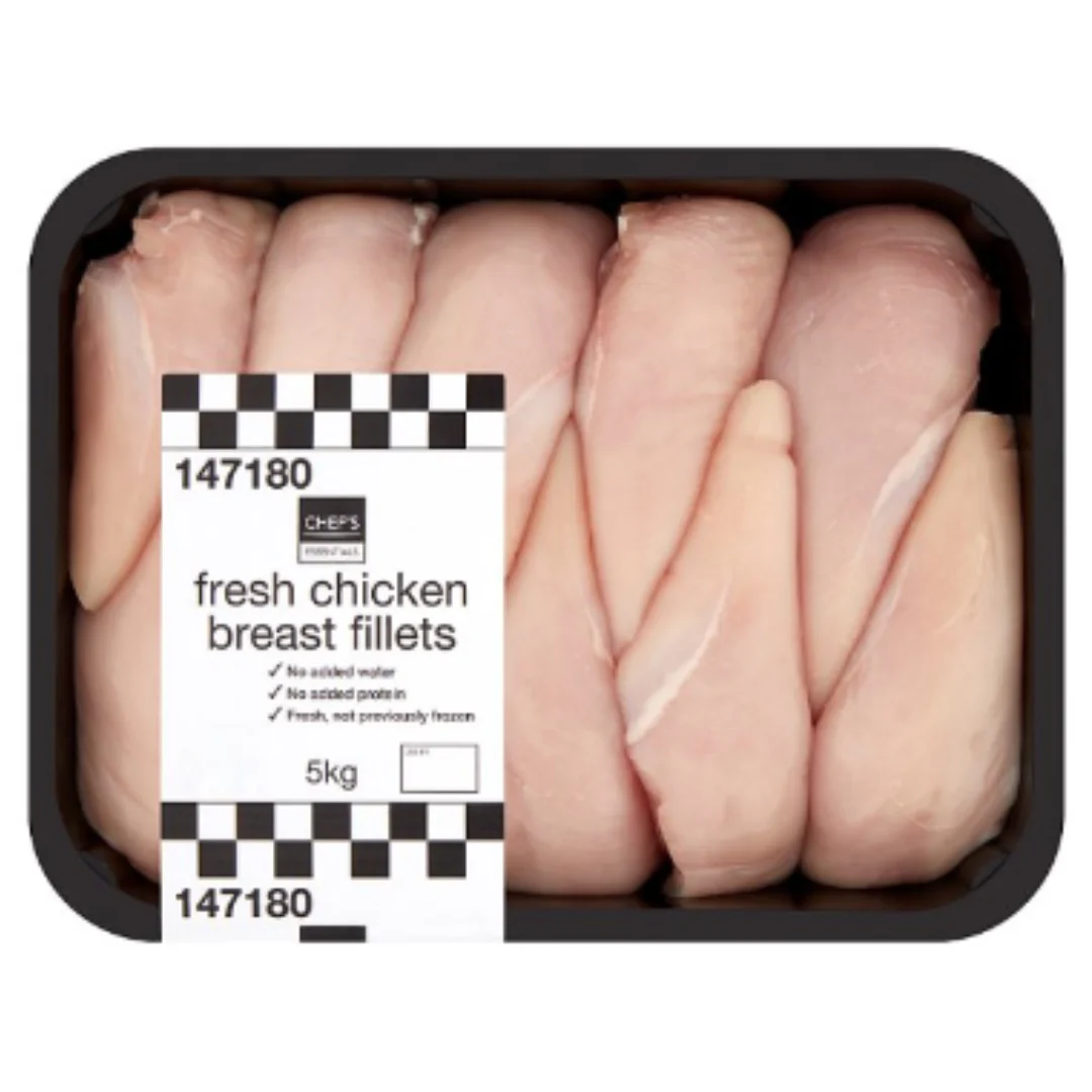 Chef's Essentials Fresh Chicken Breast Fillets 5kg x 1 Pack