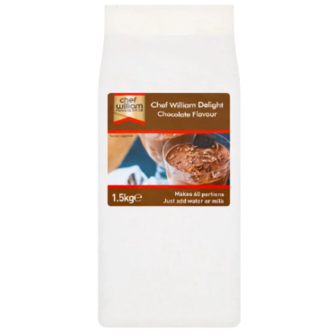 Chef William Foodservice Chef William Delight Chocolate Flavour 1500g x 4