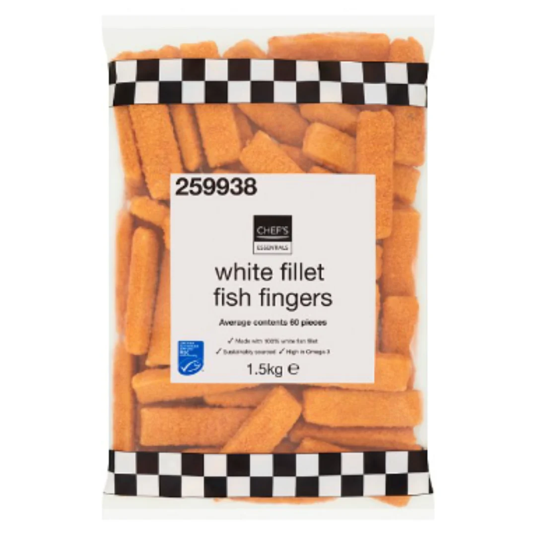 Chef's Essentials White Fillet Fish Fingers 1.5kg x 6 Packs