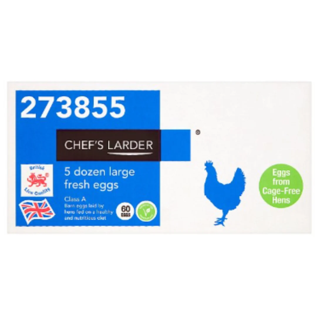 Chef's Larder 5 Dozen Large Fresh Eggs x 1