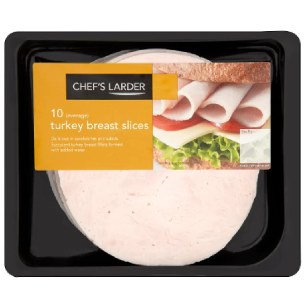Chef's Larder 10 (Average) Turkey Breast Slices 500g x 6