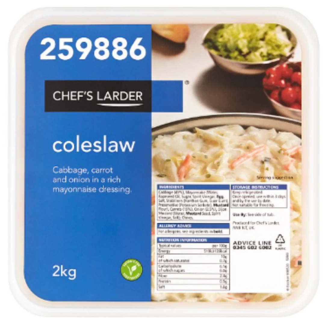 Chef's Larder Coleslaw 2kg x 1