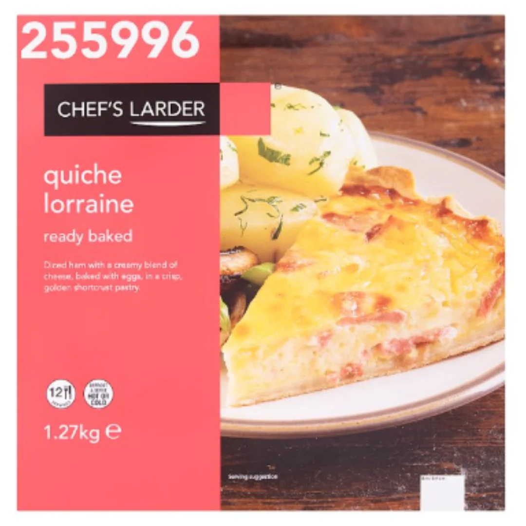 Chef's Larder Quiche Lorraine 1.27kg x 10 Packs