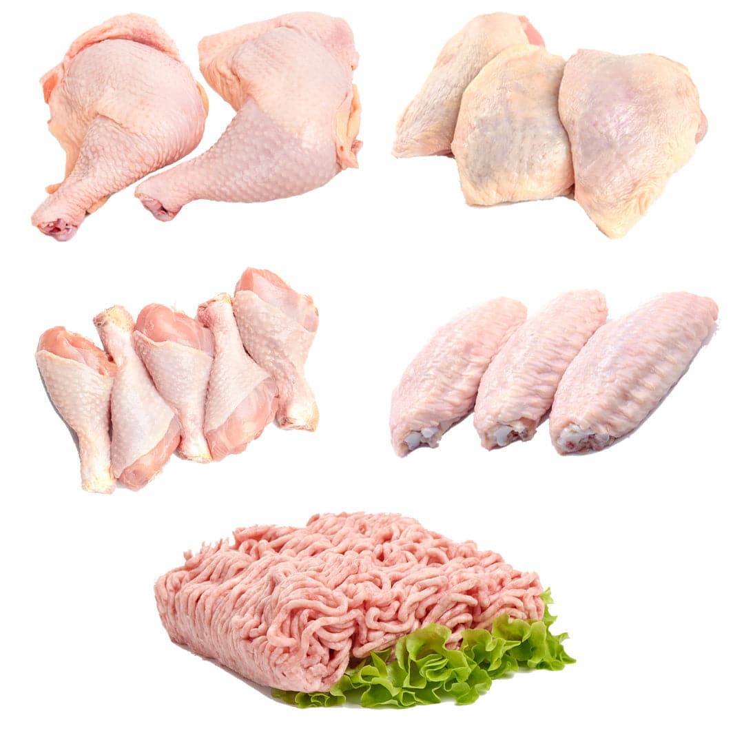 Chicken Medley Box | 5 Ingredients | Leg | Thighs | Drumsticks | Wings | Breast Mince
