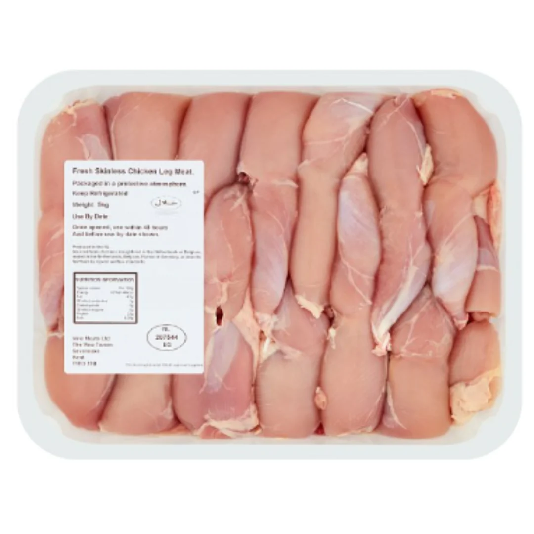 Fresh Skinless Chicken Leg Meat 5kg x 2 Packs