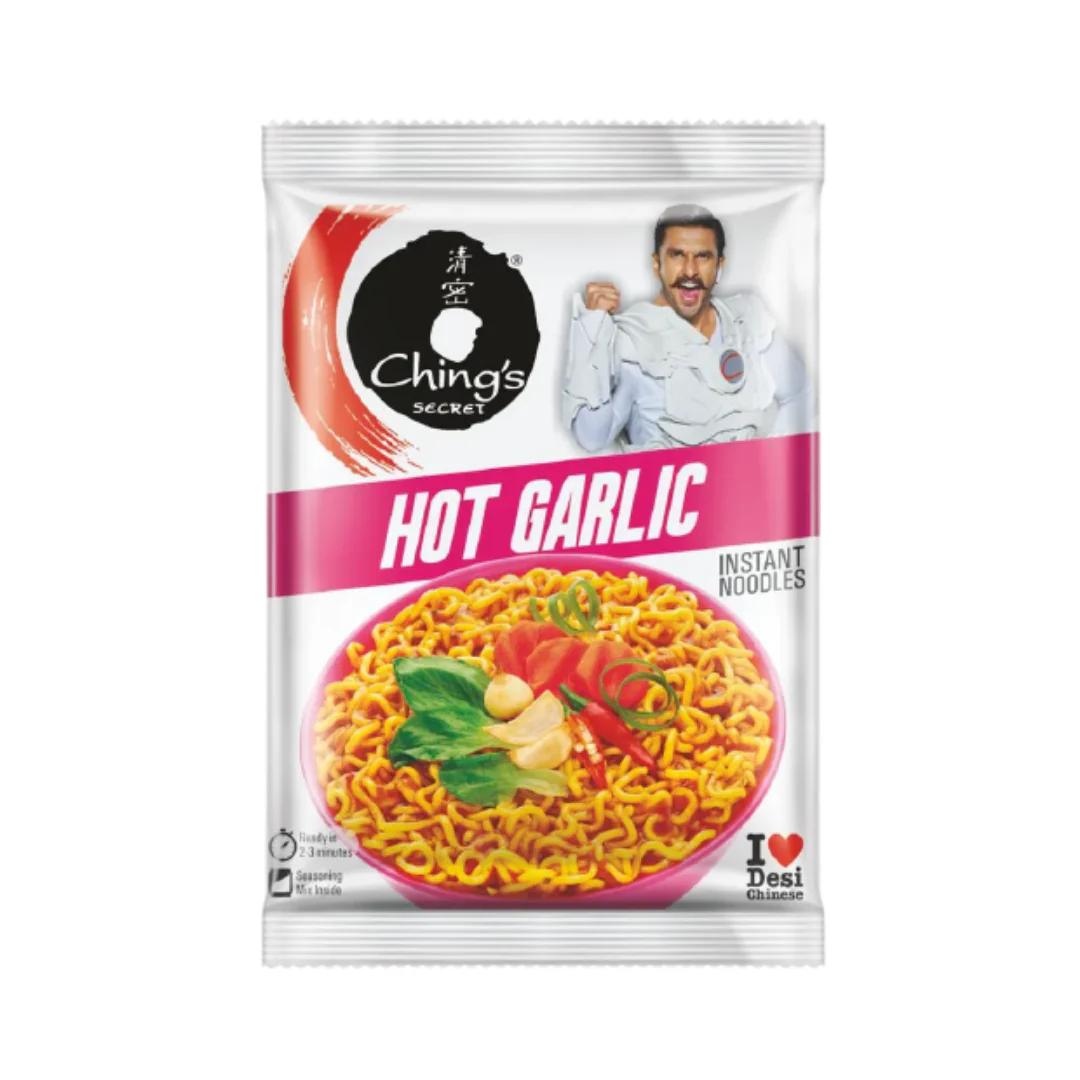 Ching's Hot Garlic Instant Noodles 60gr x 6 pack