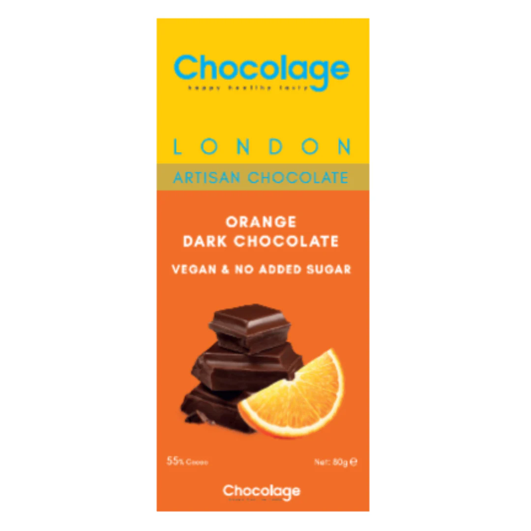 Chocolage Orange Vegan Dark Chocolate 80gr