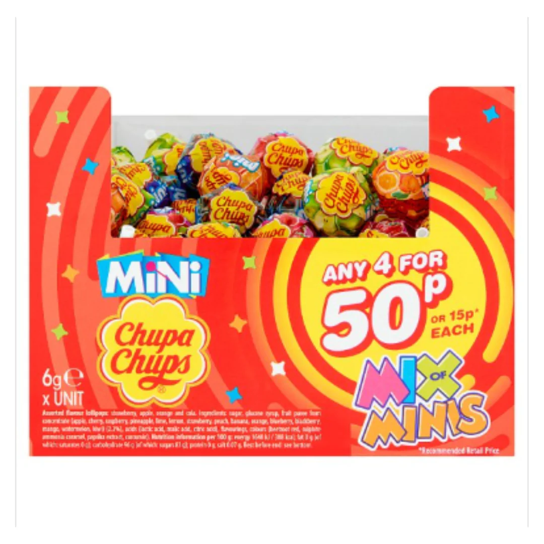Chupa Chup's Mix of Minis 6g x Case of 1