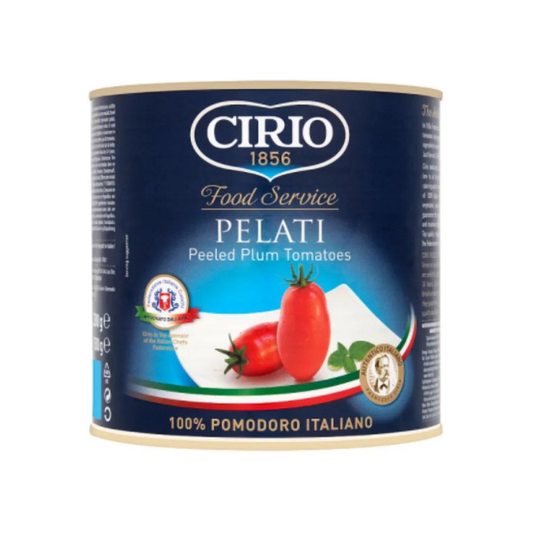Cirio Food Service Pelati Peeled Plum Tomatoes 2500g x 6