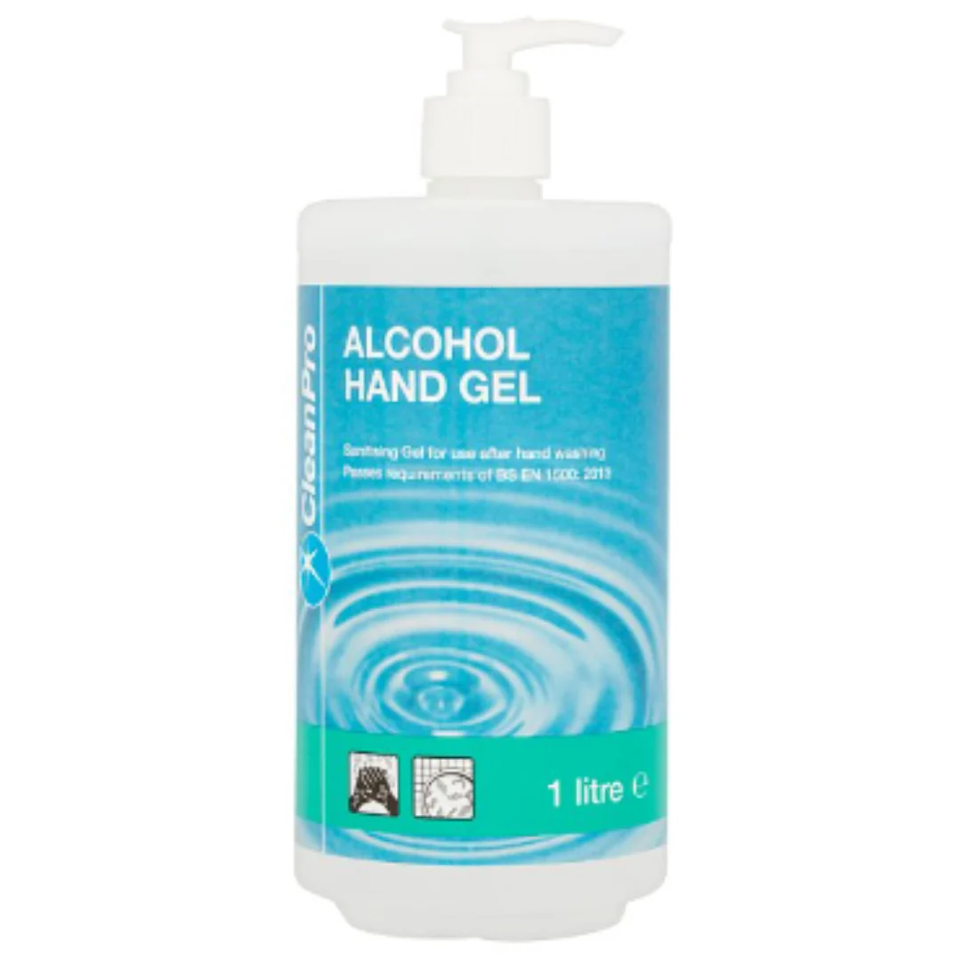 CleanPro Alcohol Hand Gel 1 Litre x 6