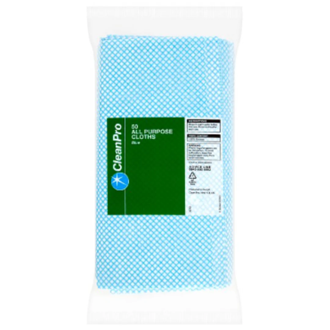 CleanPro 50 All Purpose Cloths Blue 60cm x 30cm x Case of 15