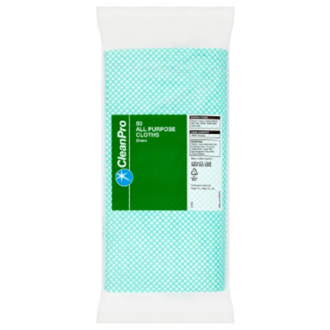 CleanPro 50 All Purpose Cloths Green x Case of 15