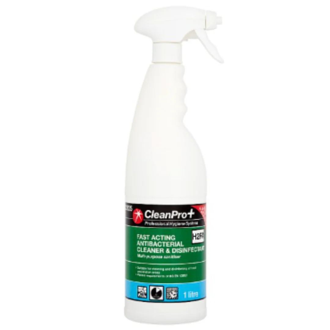 CleanPro+ Fast Acting Antibacterial Cleaner & Disinfectant H2FA 1 Litre x 1