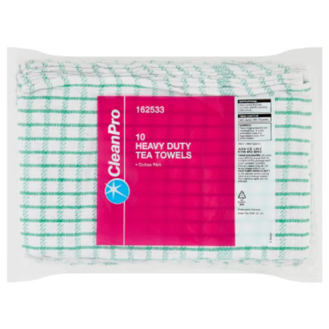 CleanPro 10 Heavy Duty Tea Towels x Case of 1