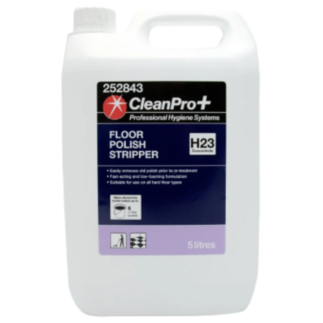 CleanPro+ Floor Polish Stripper H23 Concentrate 5 Litres x 2