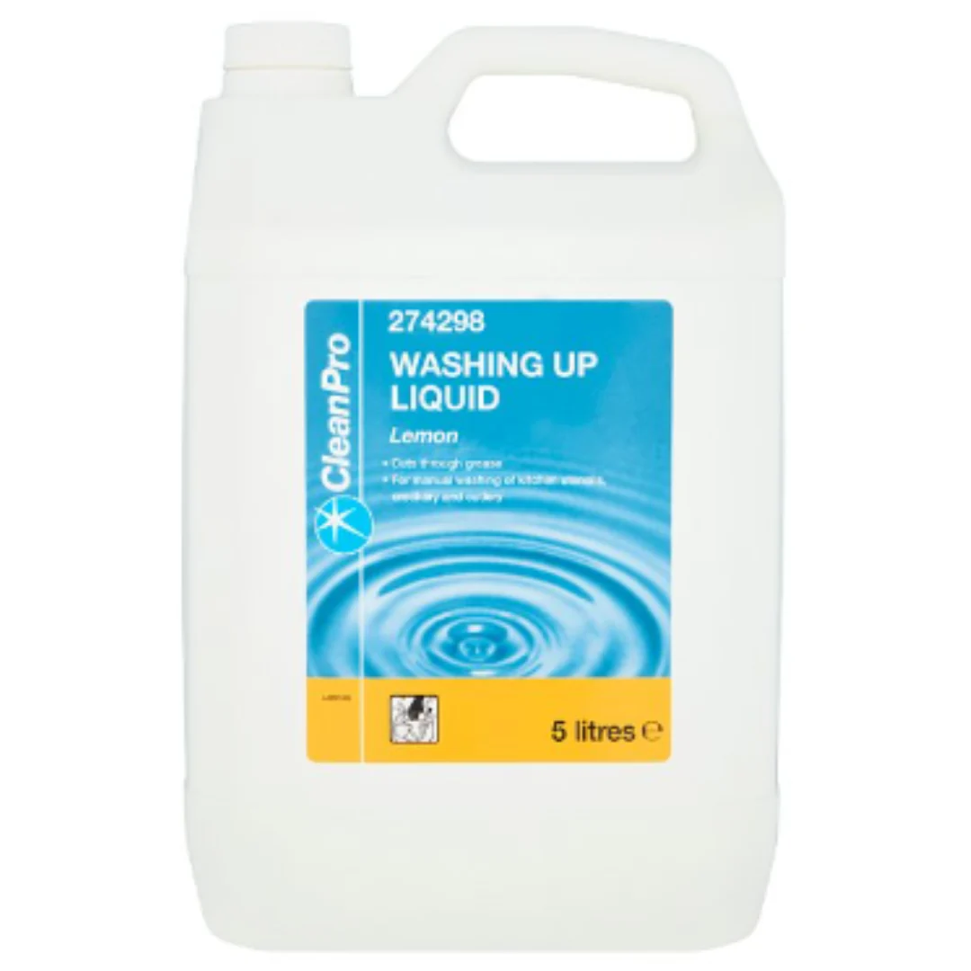 CleanPro Washing Up Liquid Lemon 5 Litres x 3