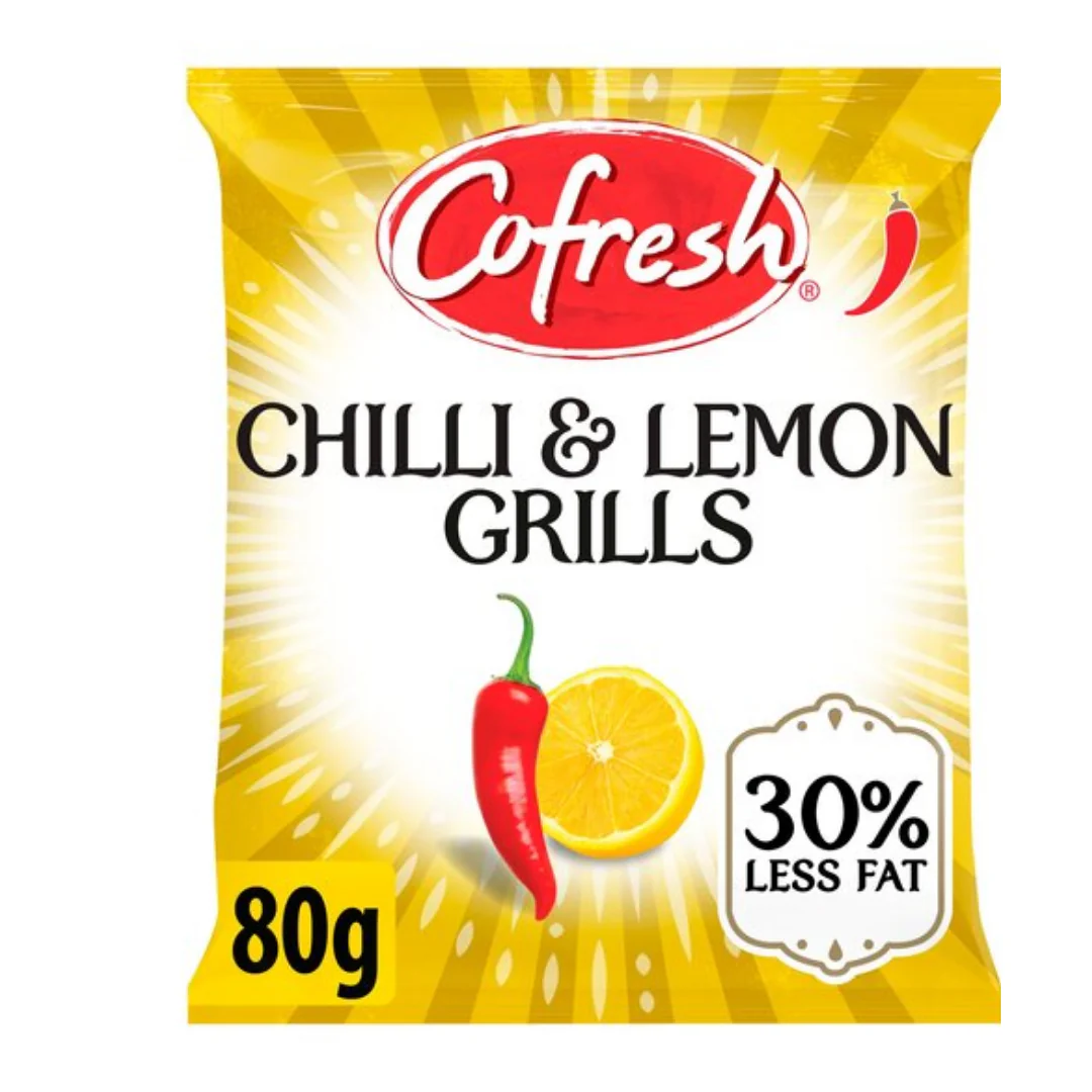 Cofresh Chilli & Lemon Flavour Potato Grills 80gr