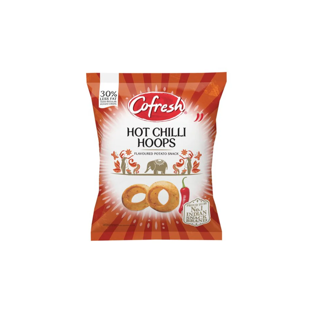 Cofresh Hot Chilli Flavour Potato Hoops 80gr