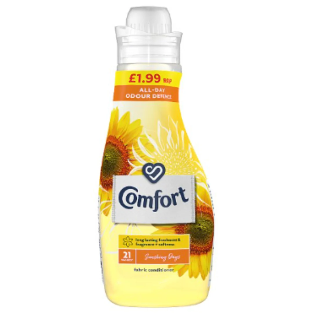 Comfort Sunshiny days Fabric Conditioner 21 Wash 750ml x Case of 8