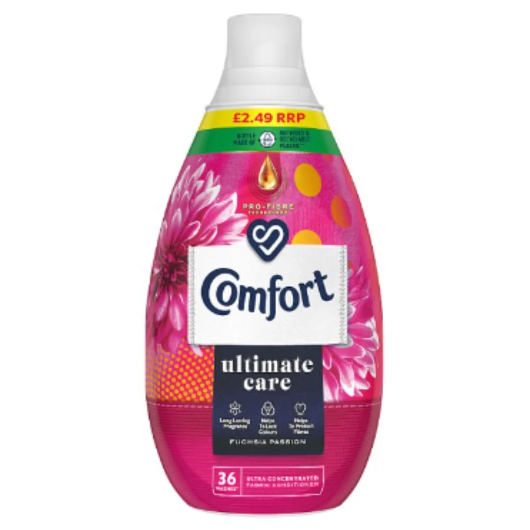 Comfort Ultimate Care Fuchsia Passion Ultra-Concentrated Fabric Conditioner 36 Wash 540 ml x Case of 6