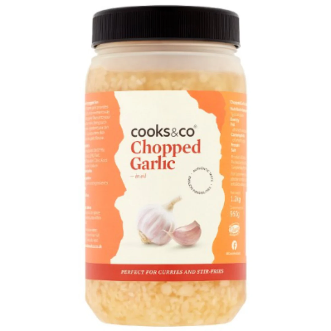 Cooks & Co Chopped Garlic in Oil 1200g x 4