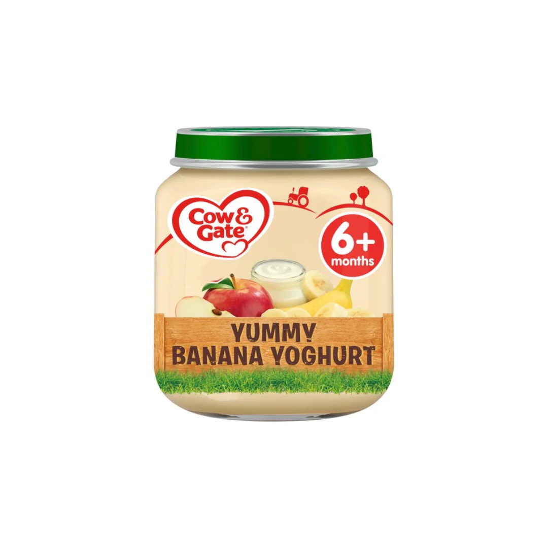 Cow & Gate Yummy Banana Yogurt 6Mth+ 125gr Jar