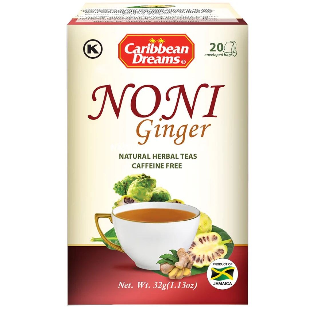 Caribbean Dreams Noni Ginger Tea 6 x 20’s
