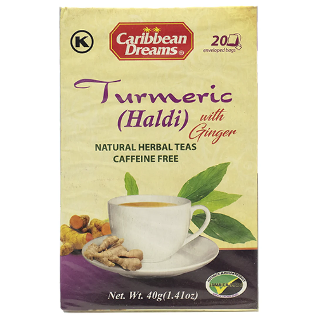 Caribbean Dreams Tumeric Ginger Tea 6 x 20’s