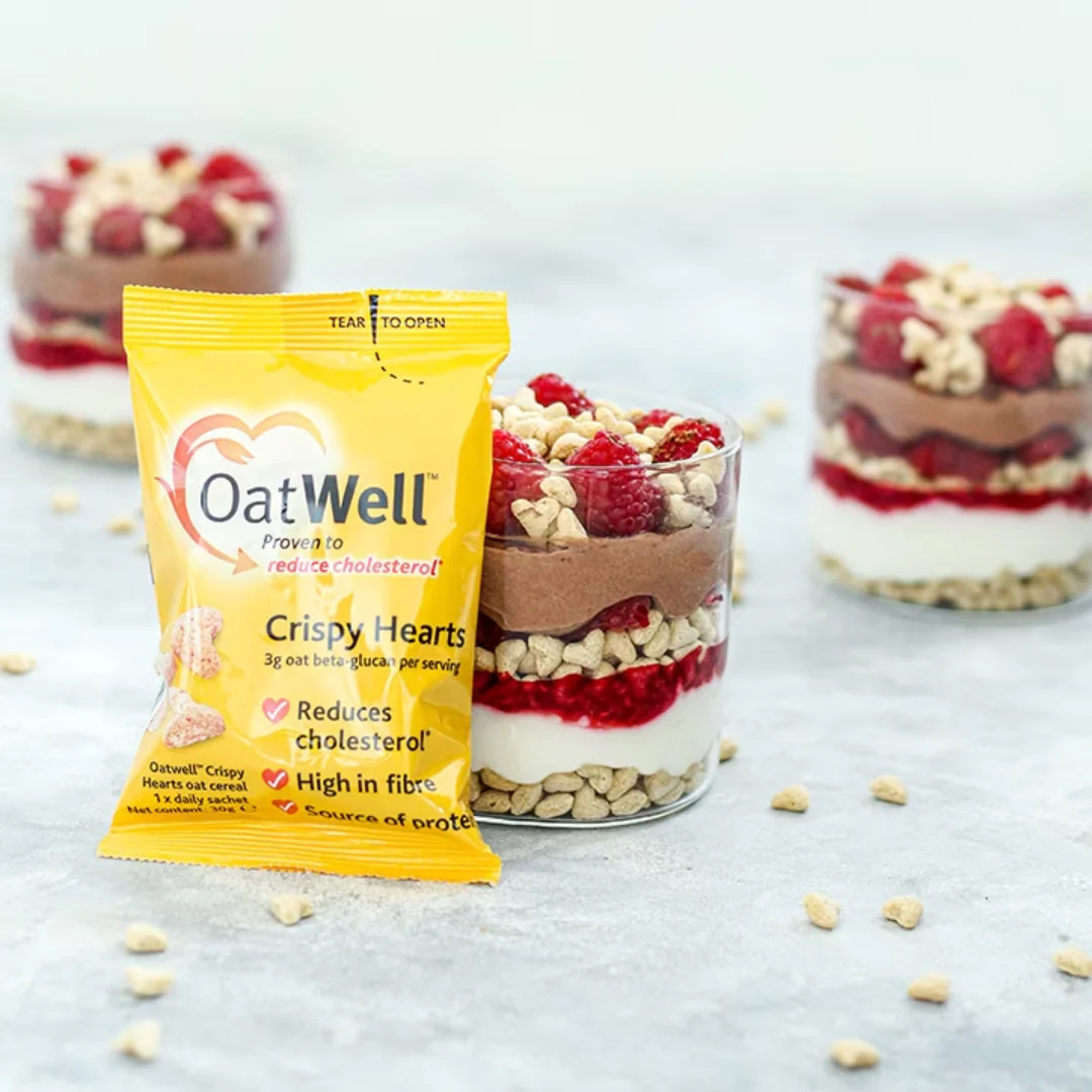 OatWell Crispy Hearts with Oat Beta-Glucan 7 Day Supply 7x30g