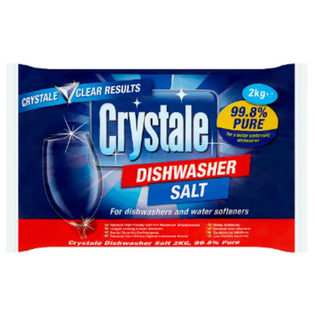 Crystale Dishwasher Salt 2kg x Case of 6