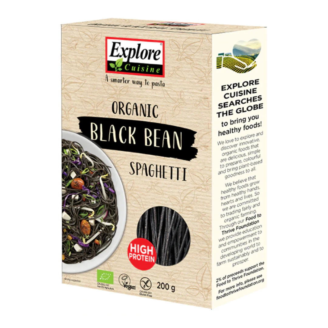 Explore Cuisine Organic Black Bean Spaghetti 200g