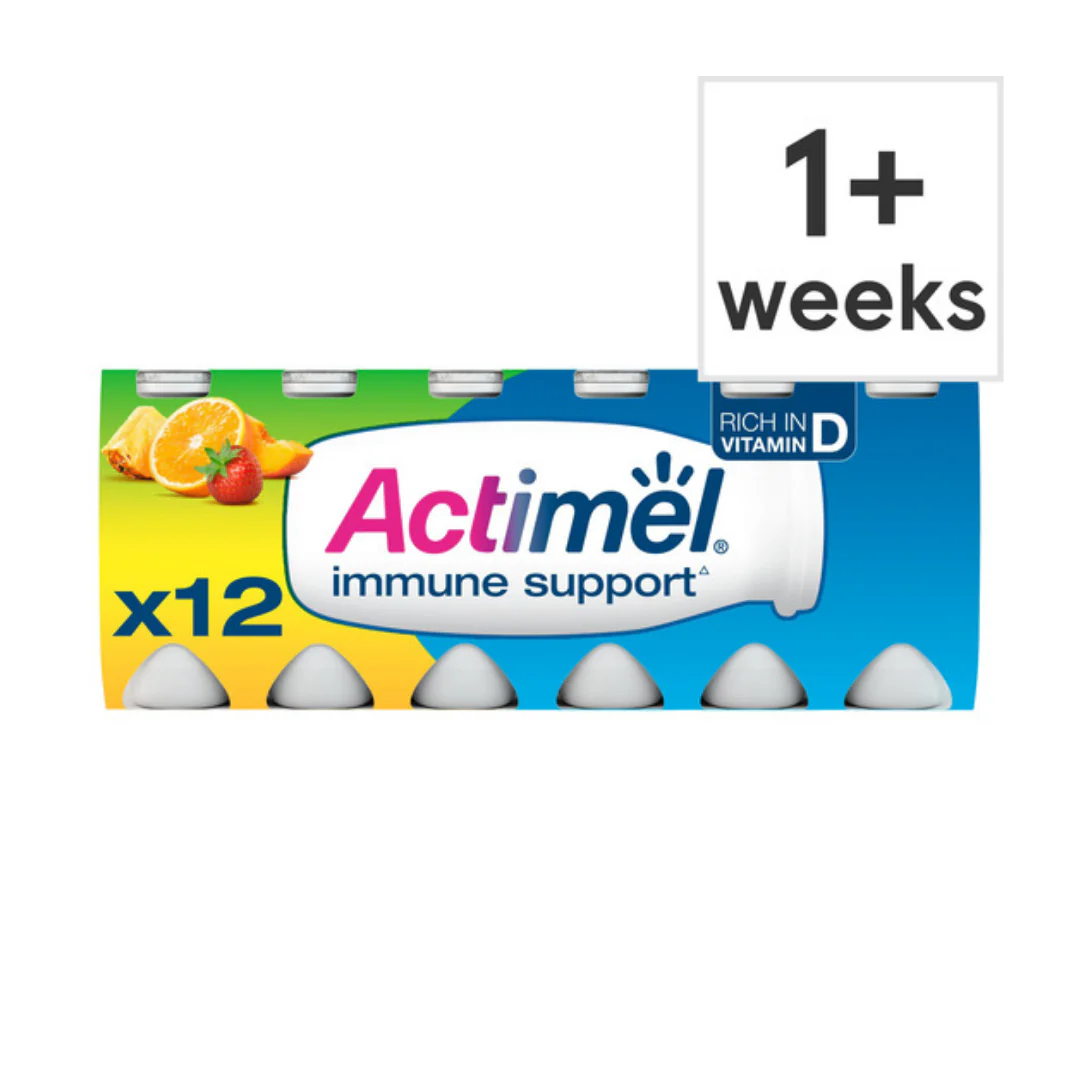 Danone Actimel Multifruit Drink 12X100g