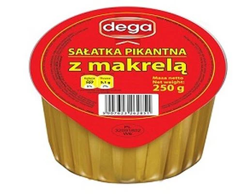 12x Dega Salatka Pikantna Z Makrela 250g (Fish)