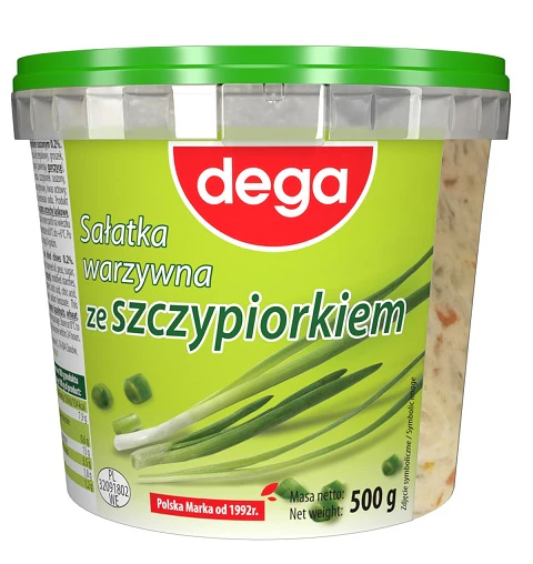 6x Dega Salatka Warzywna Szczypiorkiem 500g