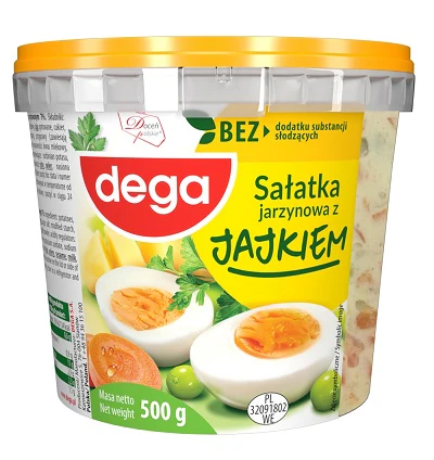 6x Dega Salatka Jarzynowa Z Jajkiem 500g