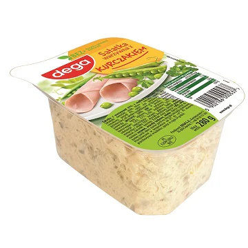 5x Dega Salatka Warzywna Kurczakiem 250g