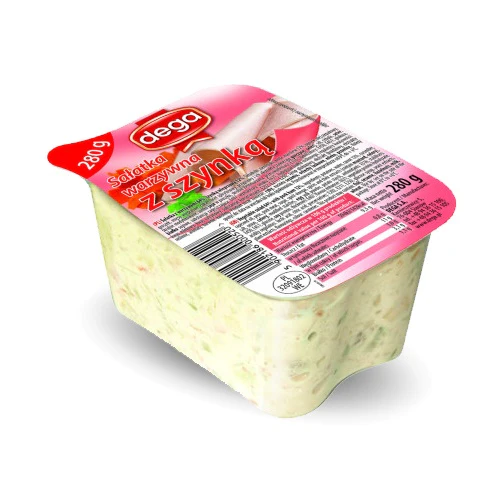 5x Dega Salatka Warzywna Szynka 250g