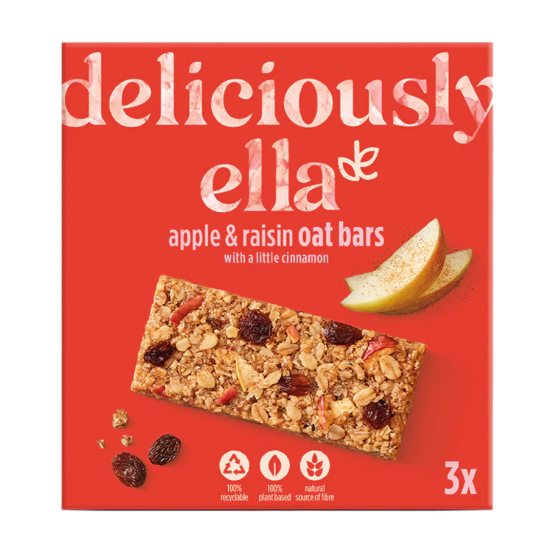 Deliciously Ella Apple Raisin & Cinnamon Oat Bar Multipack 3 x 50g