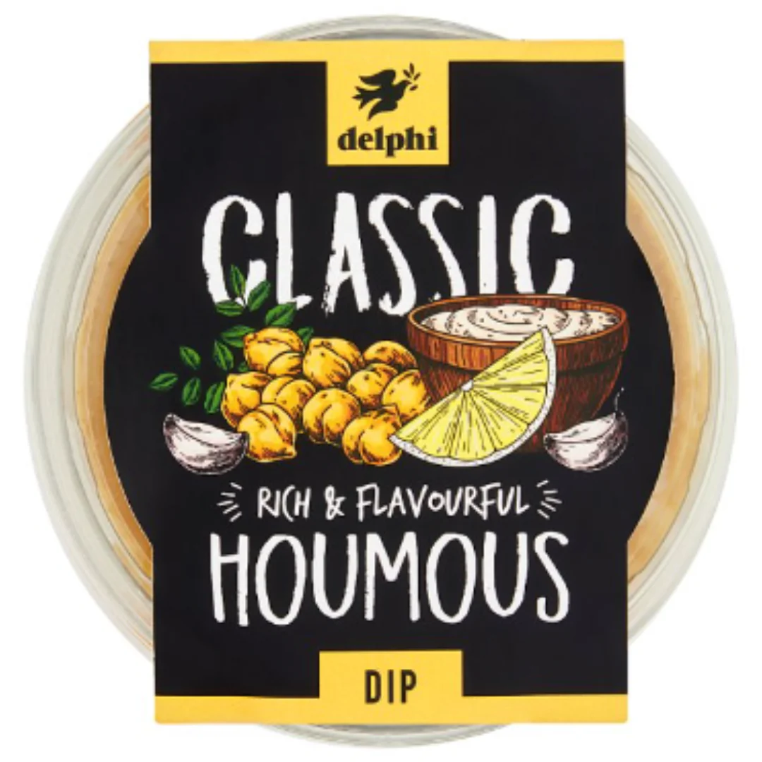 Delphi Classic Rich & Flavourful Houmous Dip 170g x 6