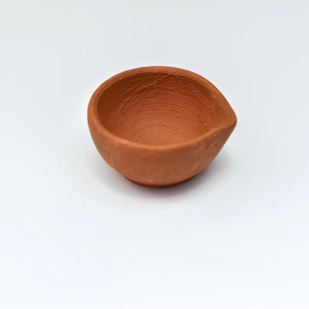 Designer Clay Diya WITHOUT Wax 6pc x 6 pack