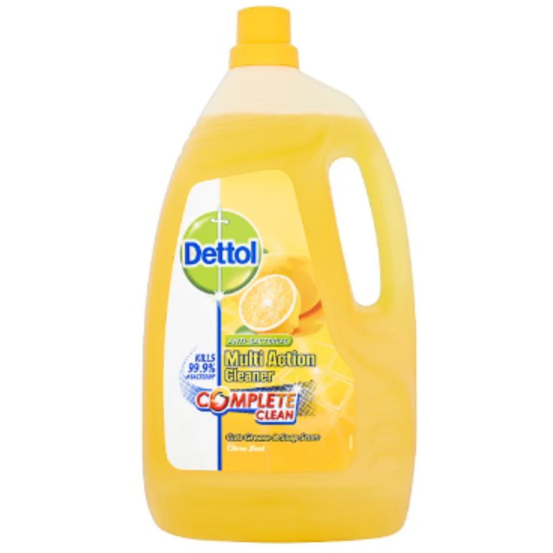 Dettol Anti-Bacterial Multi Action Cleaner Complete Clean Citrus Zest 4L x 3
