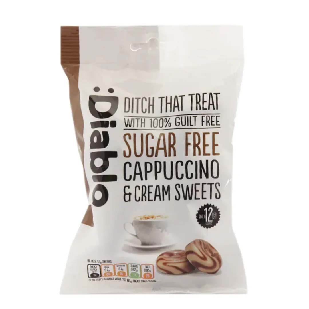 Diablo Sugar Free Cappuccino & Cream Sweets 75g