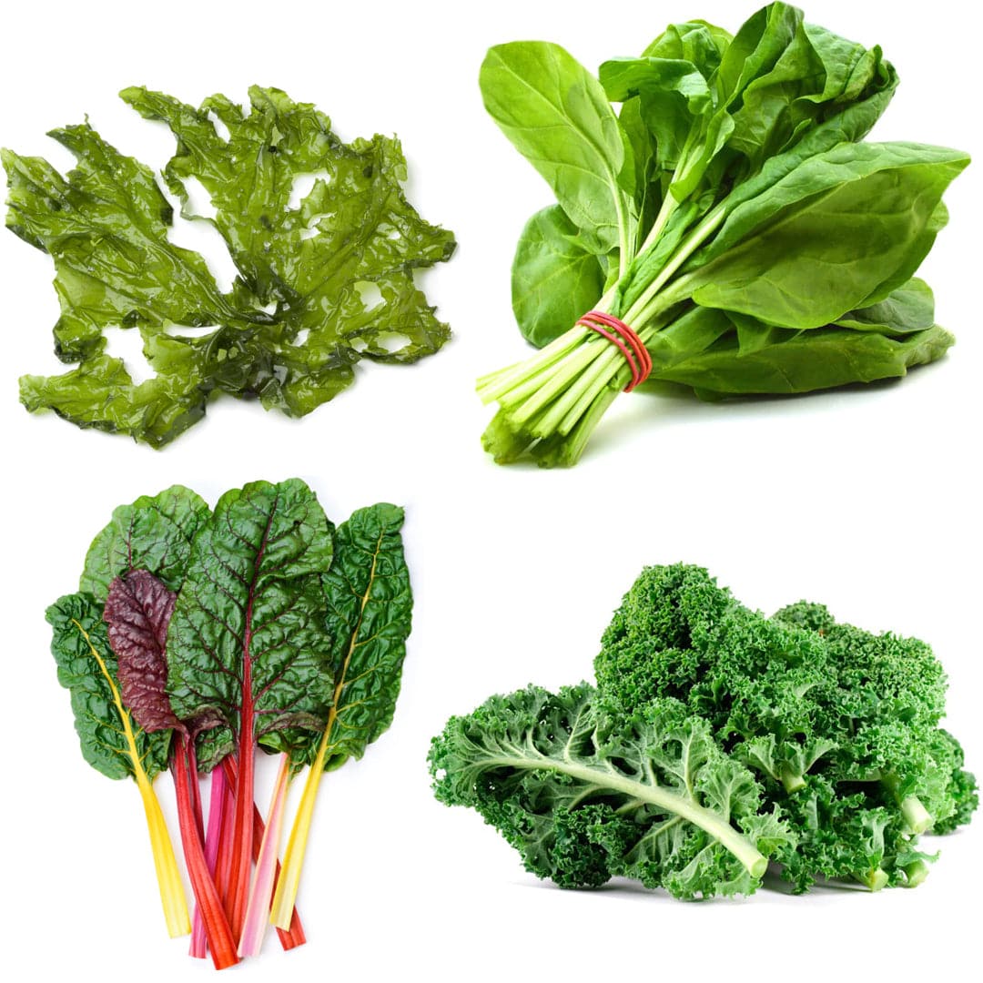 Diabetic-Friendly Greens Box | 4 Ingredietns | Baby Spinach | Kale | Lettuce | Rainbow Chard