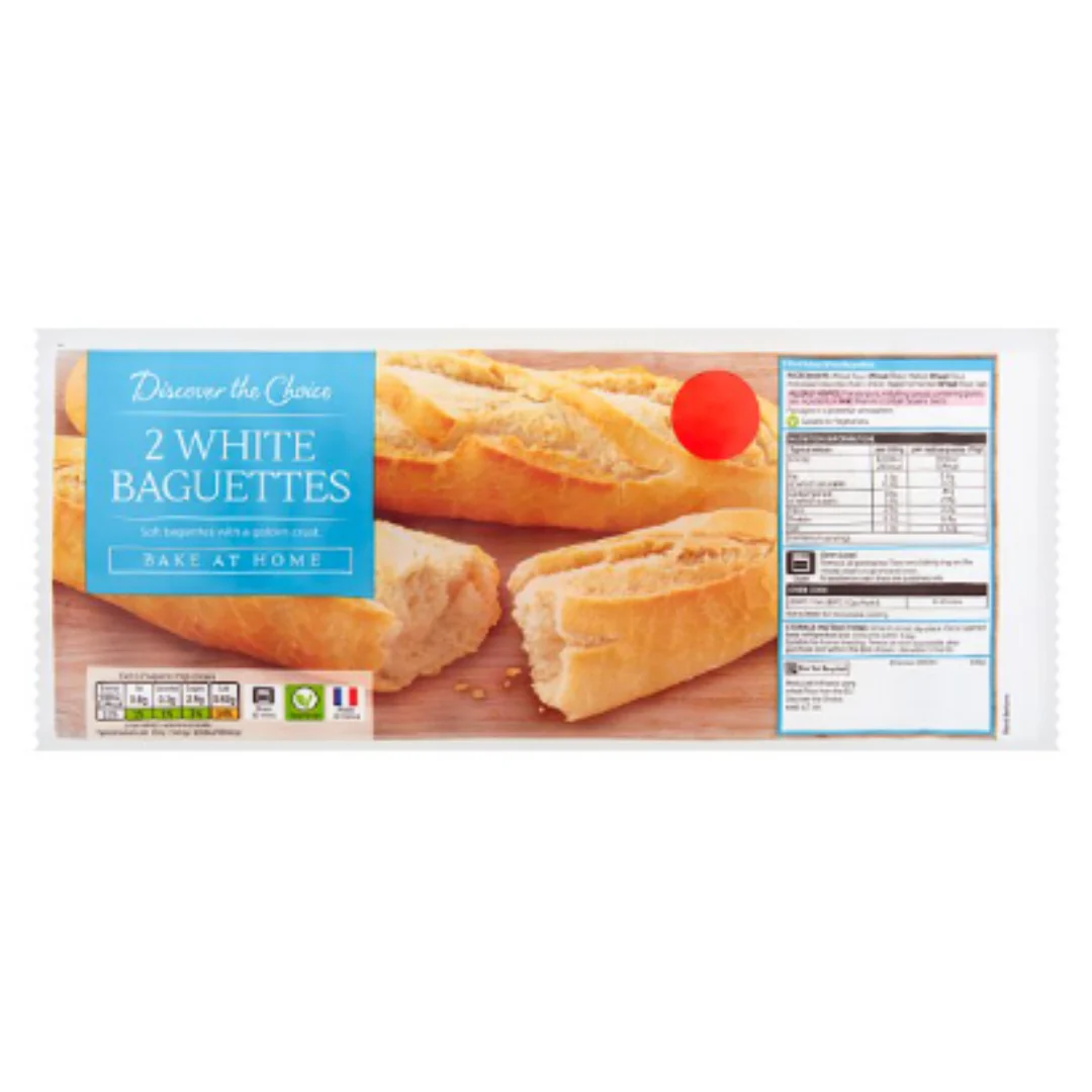 Discover the Choice 2 White Baguettes 2x150g x Case of 1