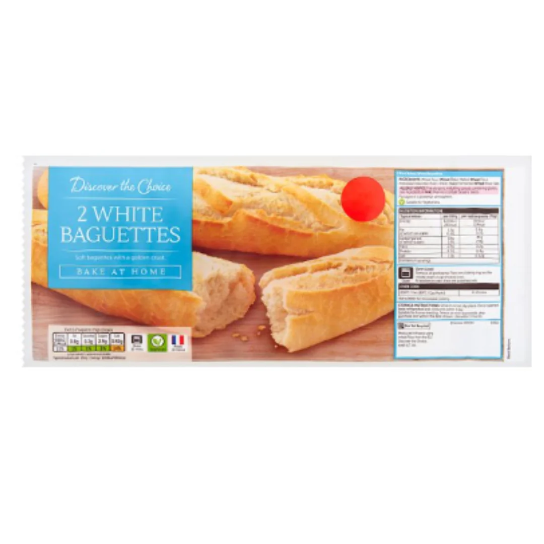 Discover the Choice 2 White Baguettes 2x150g x Case of 15