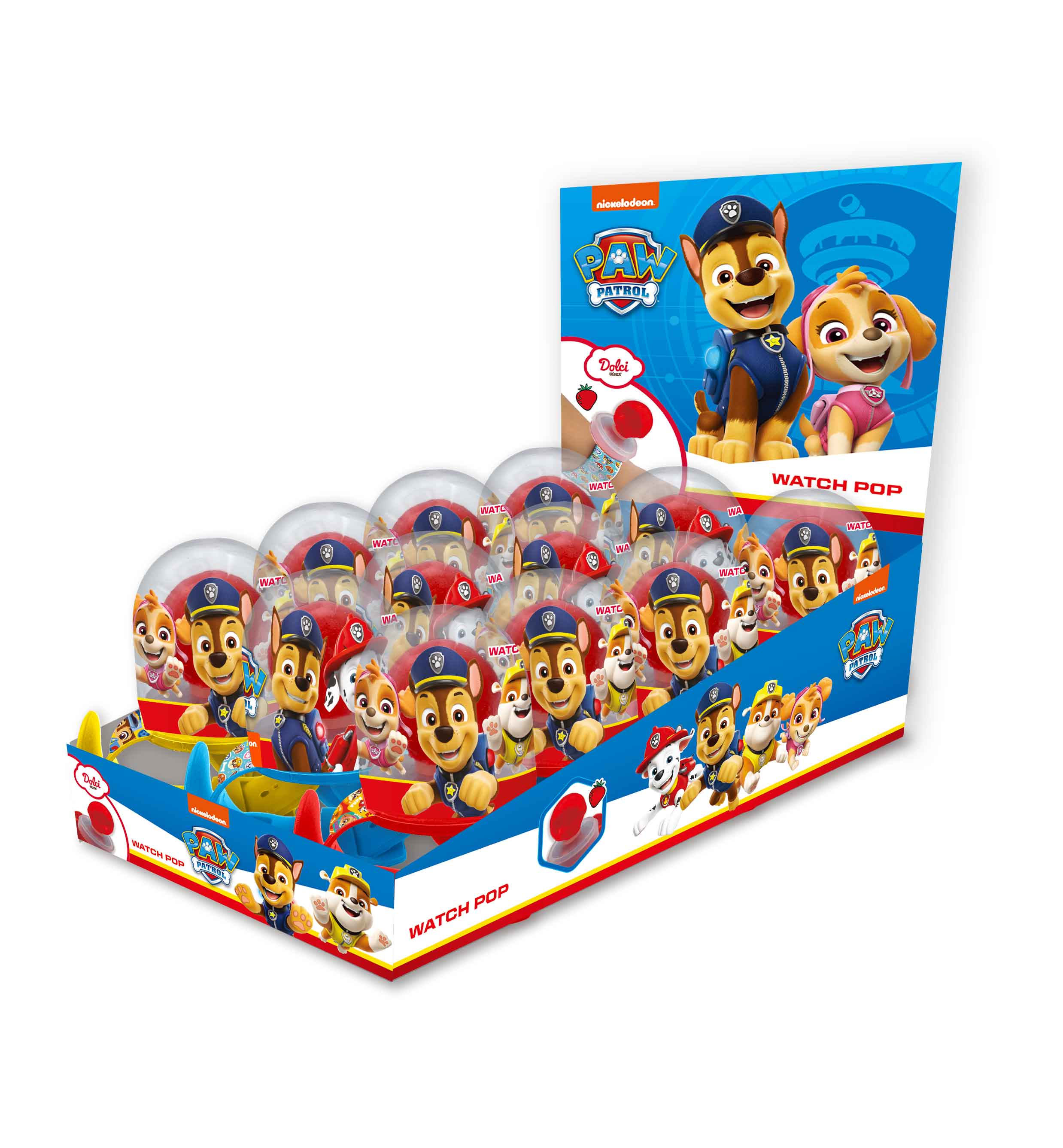 12x Dolci Toys Paw Patrol Watch Pop