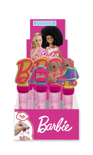 24x Dolci Toys Barbie Stamp Tube +2D