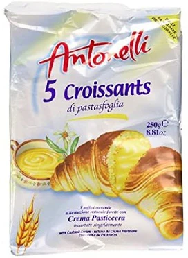 8x Antonelli 5 Pack Custard Croiss. 250g